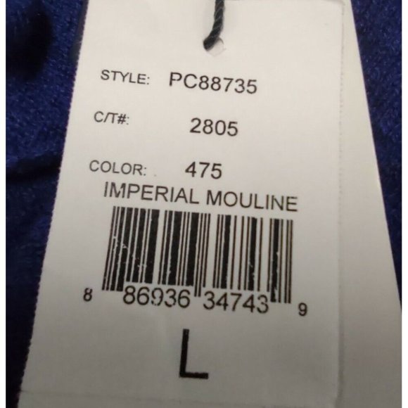 Magaschoni Cashmere Ruffled Blue Cardigan Sweater - Picture 11 of 16